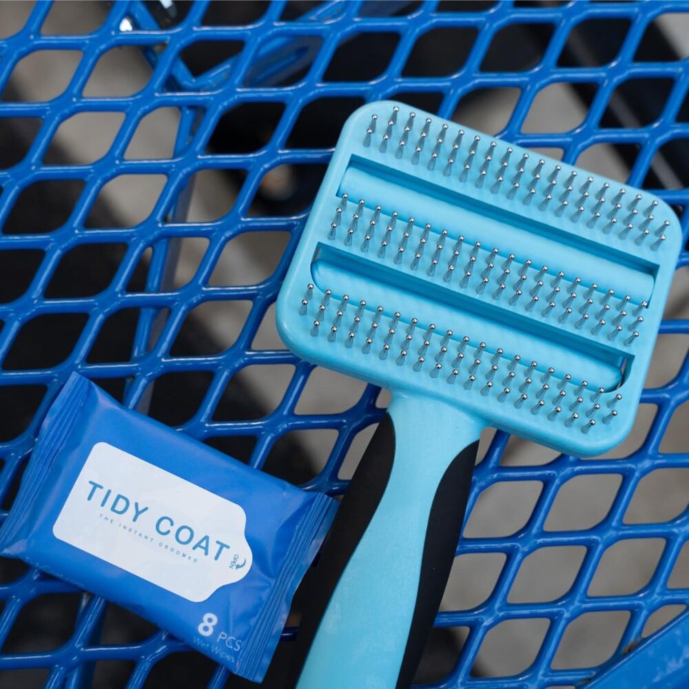 Tidy Coat Wet Wipe Dog Brush, Dog Grooming, Dog Accessories, - Picture 8 of 8